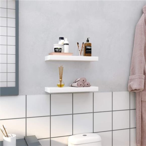 Floating Shelf, Wall Shelf 15.7 Inches, with Metal Bracket for Easy Installation - Picture 5 of 8